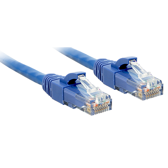LINDY Cat.6 U/UTP Cable, blue, 0.3m