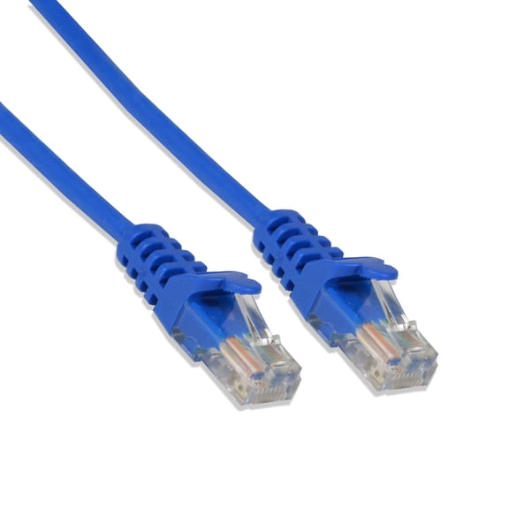 Cat-6 UTP Ethernet Network Cable RJ45 Lan Wire Blue 15FT