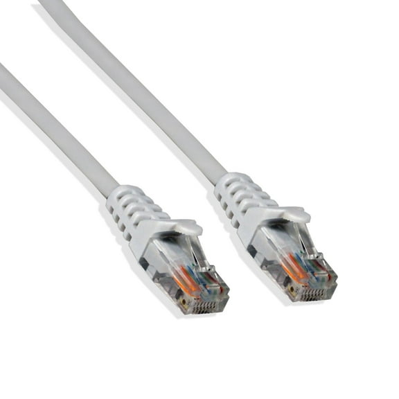 Cat-6 UTP Ethernet Network Cable RJ45 Lan Wire White 100FT