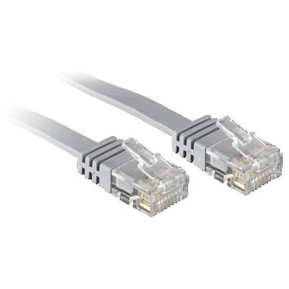 Cat.6 ribbon patch cable, unshielded, grey,5m