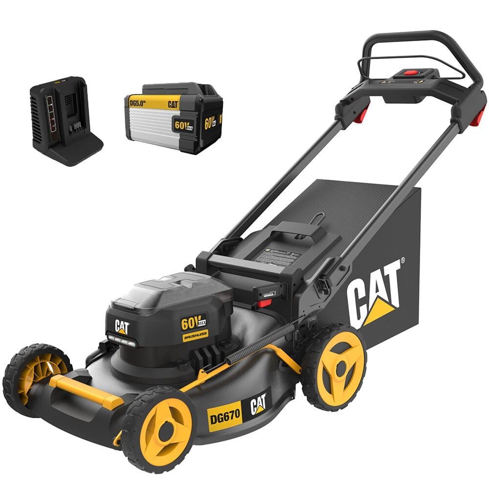 Cat 60V 21In Self-Propelled Brushless Lawn Mower Kit