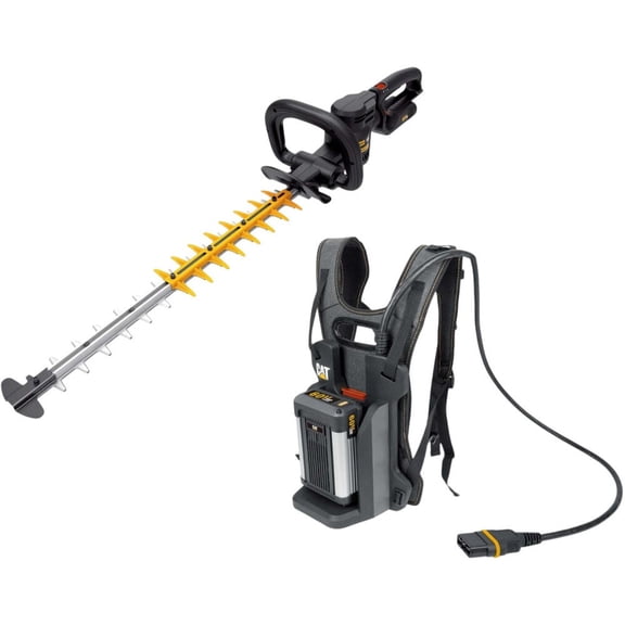 Cat 60V 25In Brushless 2-Speed Backpack Hedge Trimmer Kit