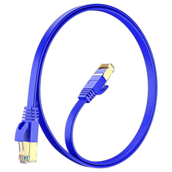 Ethernet Cable 20ft, (Blue) - Cat7 High-Speed LAN Cords for Gaming, Streaming, Router, Modem, PC, PS5, Xbox - Slim & Durable Design (20 Feet)