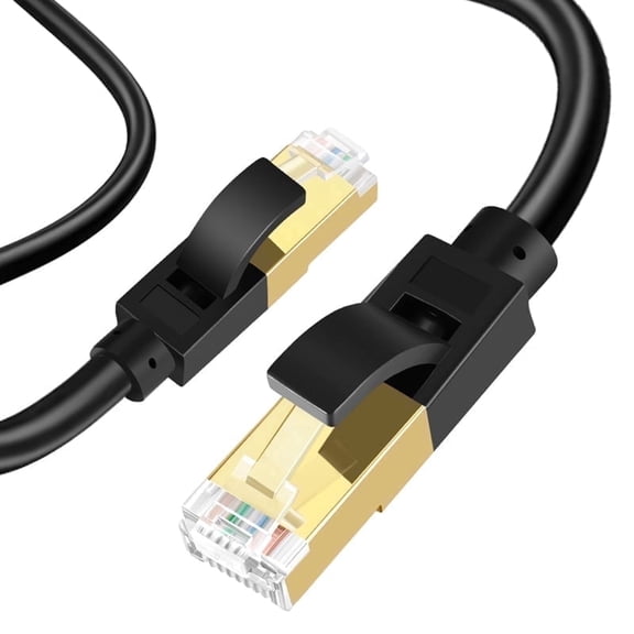 Dutevolns Cat 7 Ethernet Cable 22.96ft High Speed 10Gbps, Shielded LAN Cable with RJ45, Weatherproof Internet Network Patch Cord for Gaming, PS5/4/3, Xbox, Modem, Router