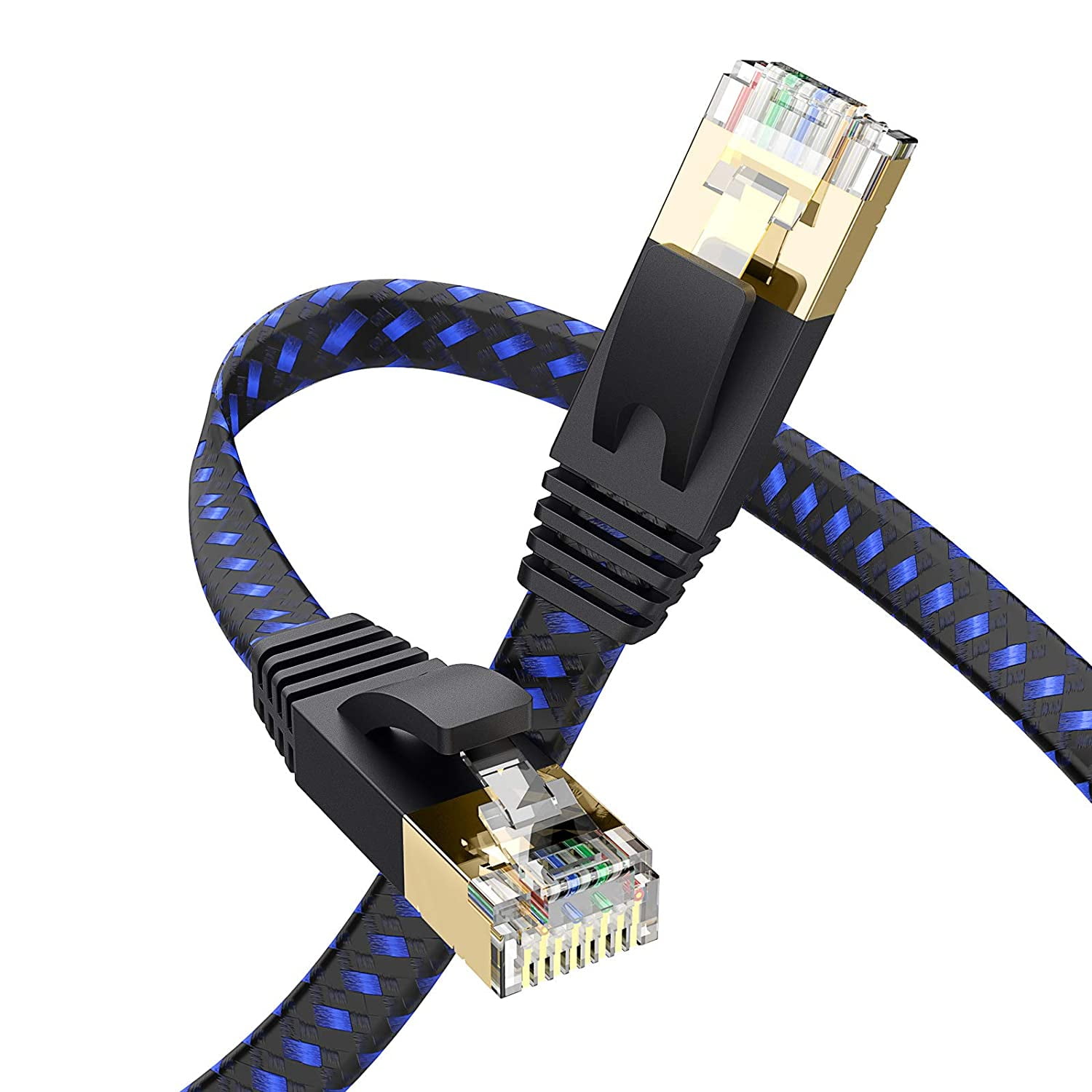 Gold cat8 ethernet cable high speed network cable 40gbps 2000mhz