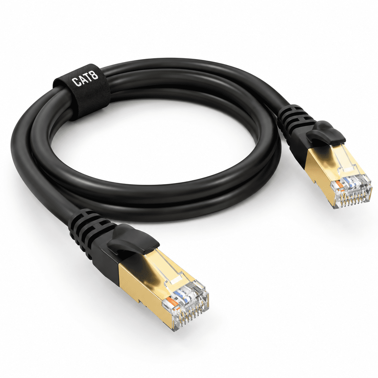 Network Cabloe Rj45 Cat 8 100ft Ethernet Cable 40Gbps 2000MHz RJ45 Lan Network Cable ...