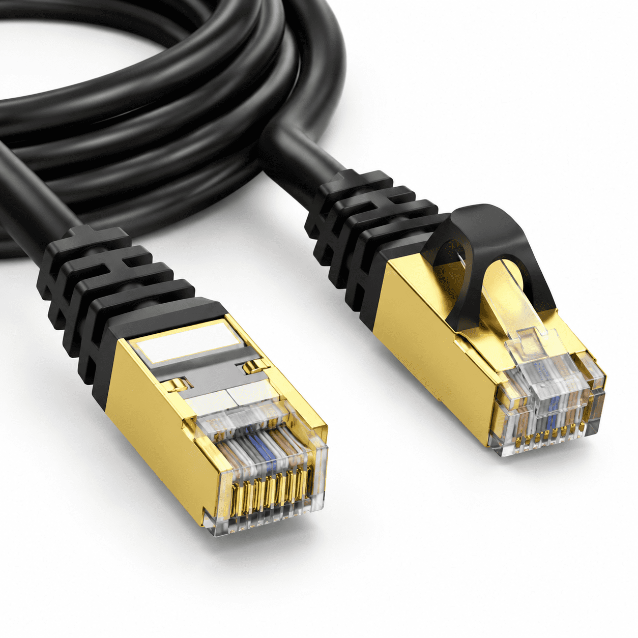 Network Cabloe Rj45 Cat 8 15 ft High-Speed 40Gbps 2000MHz RJ45 Ethernet Network Cable ...