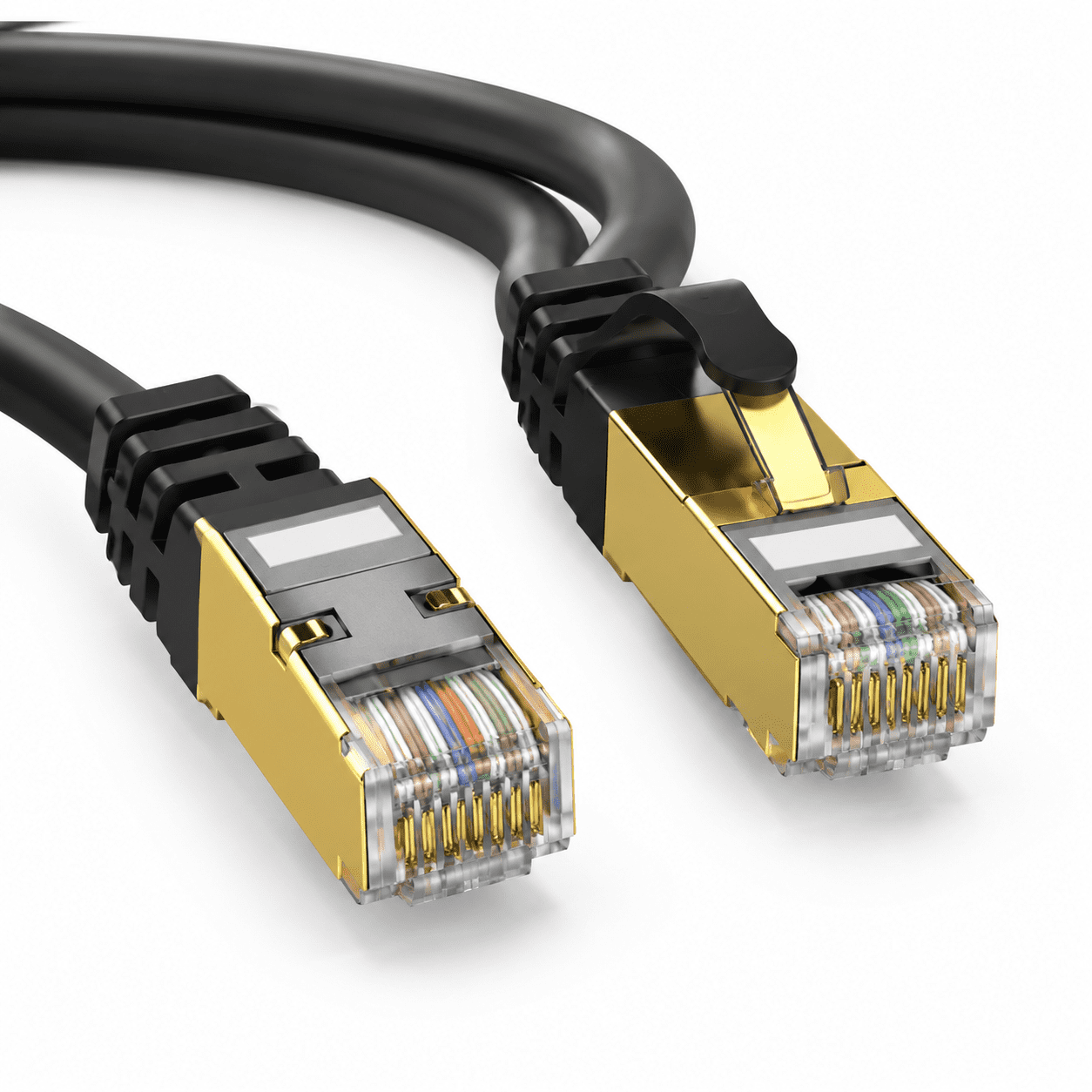Network Cabloe Rj45 Cat 8 35 ft High-Speed 40Gbps 2000MHz RJ45 Ethernet Network Cable ...