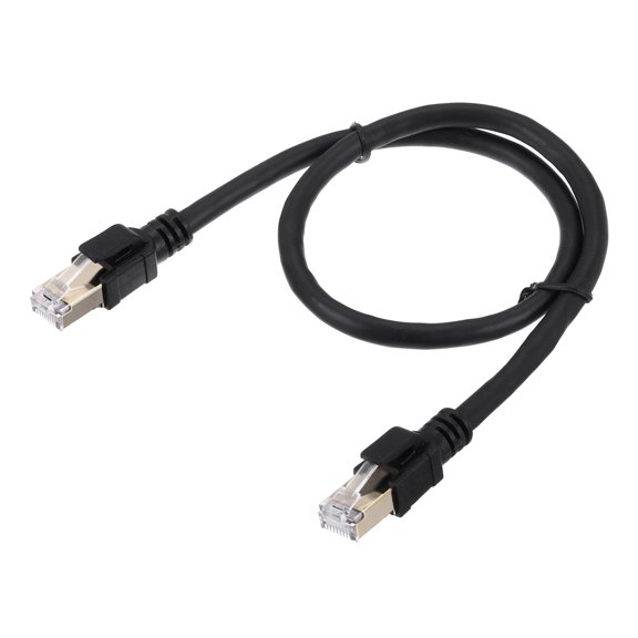 Cat 8 Ethernet Cable 1.6ft, 26AWG 40Gbps 2000Mhz High Speed Cat8 LAN Network Patch Cord with Gold Plated RJ45 Connector