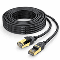 Cat 8 Ethernet Cable 100 Feet High Speed 40Gbps 2000MHz Heavy Duty ...