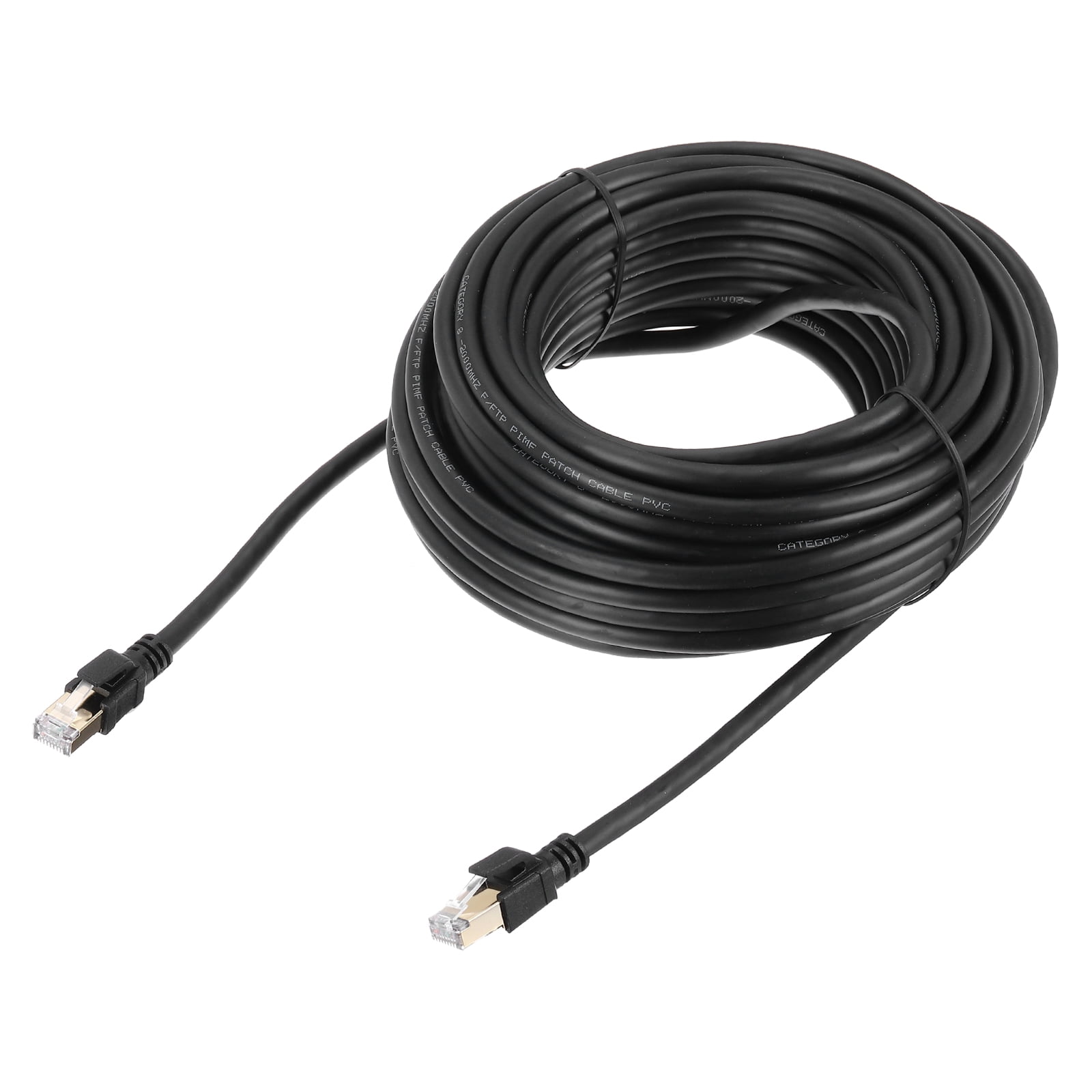 Cat 8 Ethernet Cable 50ft, 26AWG 40Gbps 2000Mhz High Speed Cat8 LAN Network Patch Cord with Gold Plated RJ45 Connector