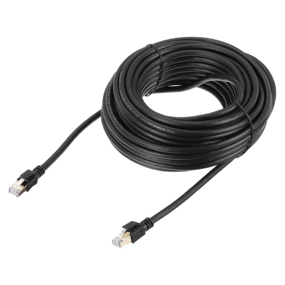 Cat 8 Ethernet Cable 50ft, 26AWG 40Gbps 2000Mhz High Speed Cat8 LAN Network Patch Cord with Gold Plated RJ45 Connector