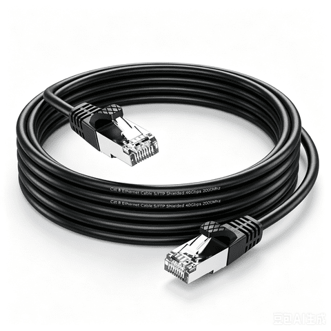 Cat 8 Ethernet Cable 6 ft, 50ft 100ft 150ft 200ft Multiple Size Options Heavy Duty High Speed Internet Network Cable 26AWG 40Gbps 2000Mhz,Professional LAN Cable Shielded in Wall,Indoor&Outdoor