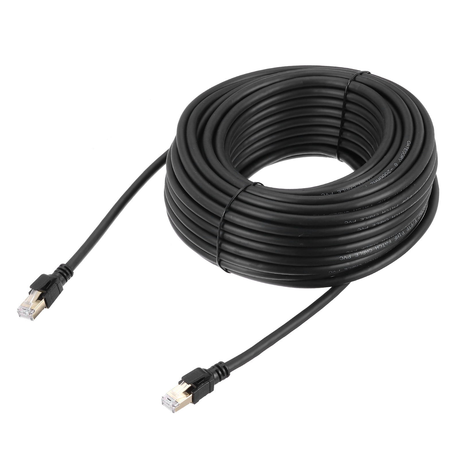Cat 8 Ethernet Cable 66ft, 26AWG 40Gbps 2000Mhz High Speed Cat8 LAN Network Patch Cord with Gold Plated RJ45 Connector