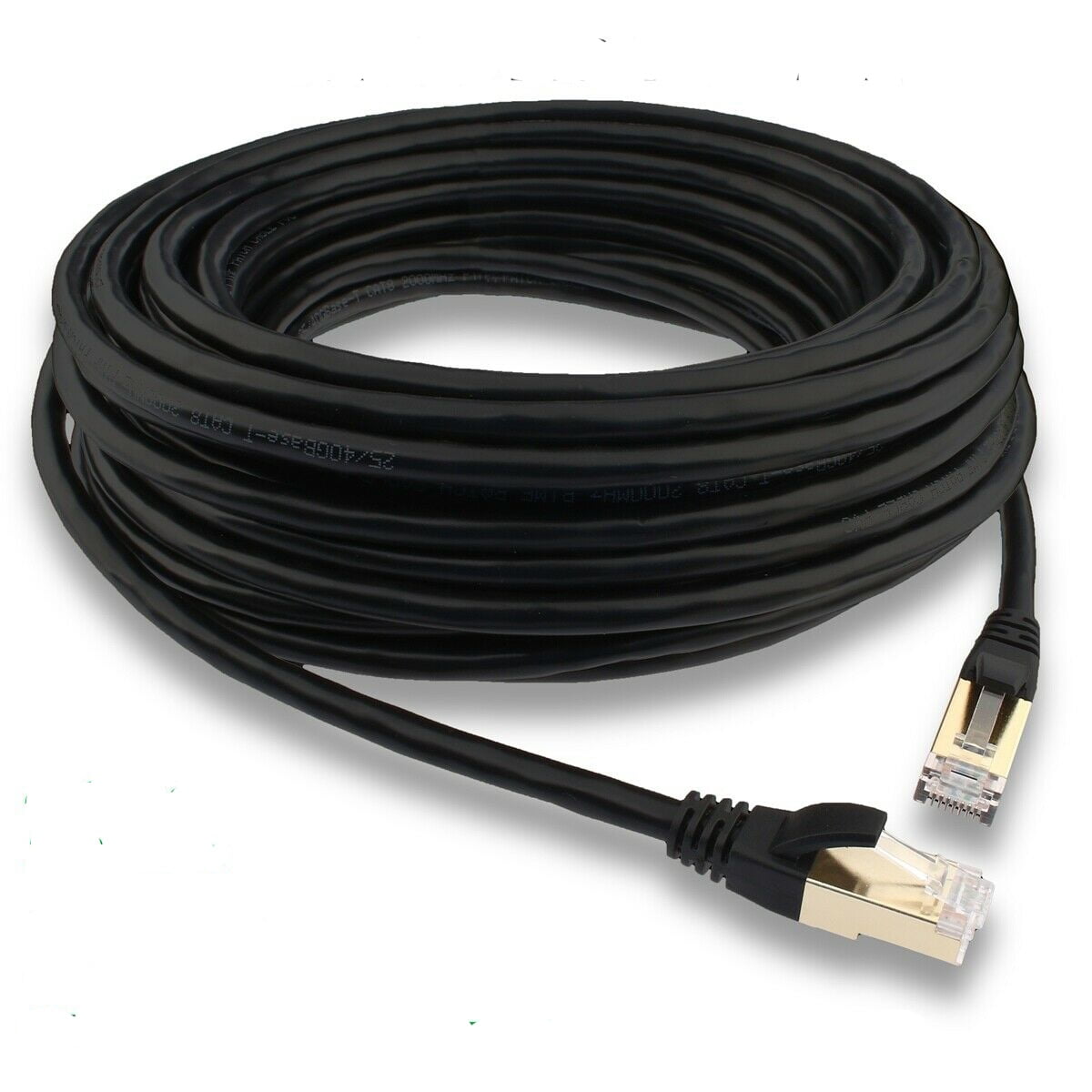 Cat 8 Ethernet RJ45 LAN Cable Super Speed 40Gbps Patch Network Gold Plated (50ft)