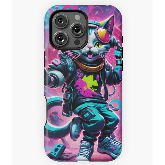 Cat 95 Retro Pet Graphic Art - Trendy Phone M97 N4664 Phone Case for iPhone 17 16 15 14 13 12 11 Pro Max