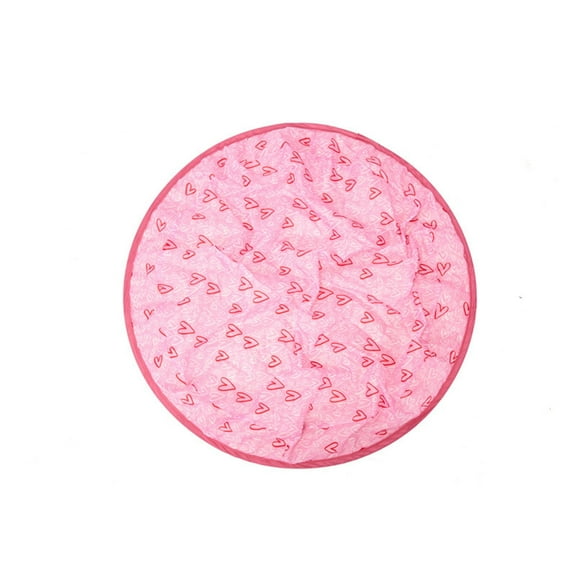 Cat Accessories Premium Pink Heart Pattern Round Play Mat for Kids Soft, Durable, Non-Toxic, Machine Washable, Perfect for Playrooms Inadays Cat Toys for Indoor Cat Toy Interactive Cat Toy for Bored