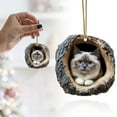 thumbnail image 1 of Cat Acrylic Christmas Ornament,Animal Ornaments for Christmas Tree,Christmas Ornaments Forest Animals Little Animals Acrylic Hanging Decoration Gift for Animal Lovers(#02), 1 of 9