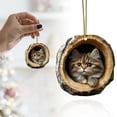 thumbnail image 1 of Cat Acrylic Christmas Ornament,Animal Ornaments for Christmas Tree,Christmas Ornaments Forest Animals Little Animals Acrylic Hanging Decoration Gift for Animal Lovers(#04), 1 of 9