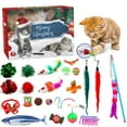 Cat Advent Calendar 2024, 24 Days Christmas Countdown Calendar with