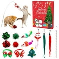 thumbnail image 1 of Cat Advent Calendar 2025 24 Day Christmas Countdown Calendar with Assorted Interactive Cat Toys for Indoor Kitten Cats Pet Surprise Xmas Gifts for Cat Lovers Women and Men, 1 of 7