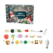 Cat Advent Calendar 2025 for Pets - 24 Days Christmas Countdown Calendar Cats Toys Interactive for Kitten with Catnip Toys, Toy Ball Xmas Gifts for Cat Lovers