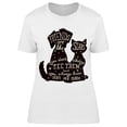 thumbnail image 1 of Cat And Dog Friendship Day Quote T-Shirt Women -Image by Shutterstock, Female XX-Large, 1 of 2