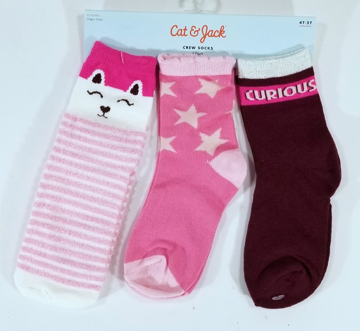 Toddler 6pk Animal Print Low Cut Socks With Grippers - Cat & Jack