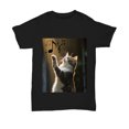 Musical Notes Images Color In Cat And Musical Notes Unisex T-Shirt - Walmart.com