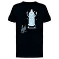 thumbnail image 1 of Cat And Plastic Bottle Cartoon T-Shirt Men -Image by Shutterstock, Male Medium, 1 of 2
