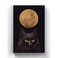 thumbnail image 1 of Cat And The Moon Wrapped Canvas  -Image by Shutterstock,, 1 of 3