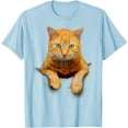 thumbnail image 1 of Cat Animals Creative Motif Bag Unisex T-Shirt for Men Women Kids Toddler,Light Blue Color,Size 2XL, 1 of 5