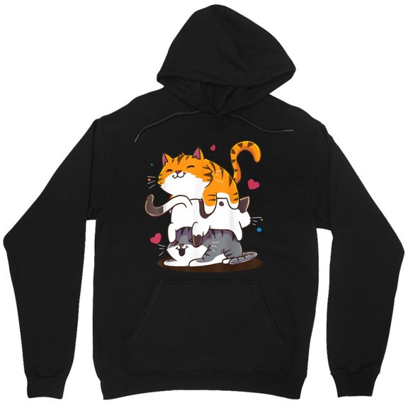Cat Anime Kawaii Neko Graphic Funny Simple Minimalist Feline Pet Art Cute M5390 Unisex Hoodie, Up to Size 5XL