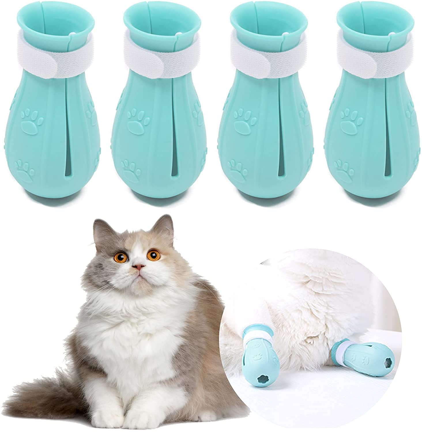 Cat AntiScratch Shoes 4 Pack, Pet Supplies Cat Scratch Deterrent