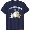 thumbnail image 1 of Cat Antidepressant Funny Cat Unisex T-Shirt for Men Women Kids Toddler,Navy Color,Size L, 1 of 5