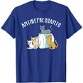 thumbnail image 1 of Cat Antidepressant Funny Cat Unisex T-Shirt for Men Women Kids Toddler,Royal Blue Color,Size 4XL, 1 of 5