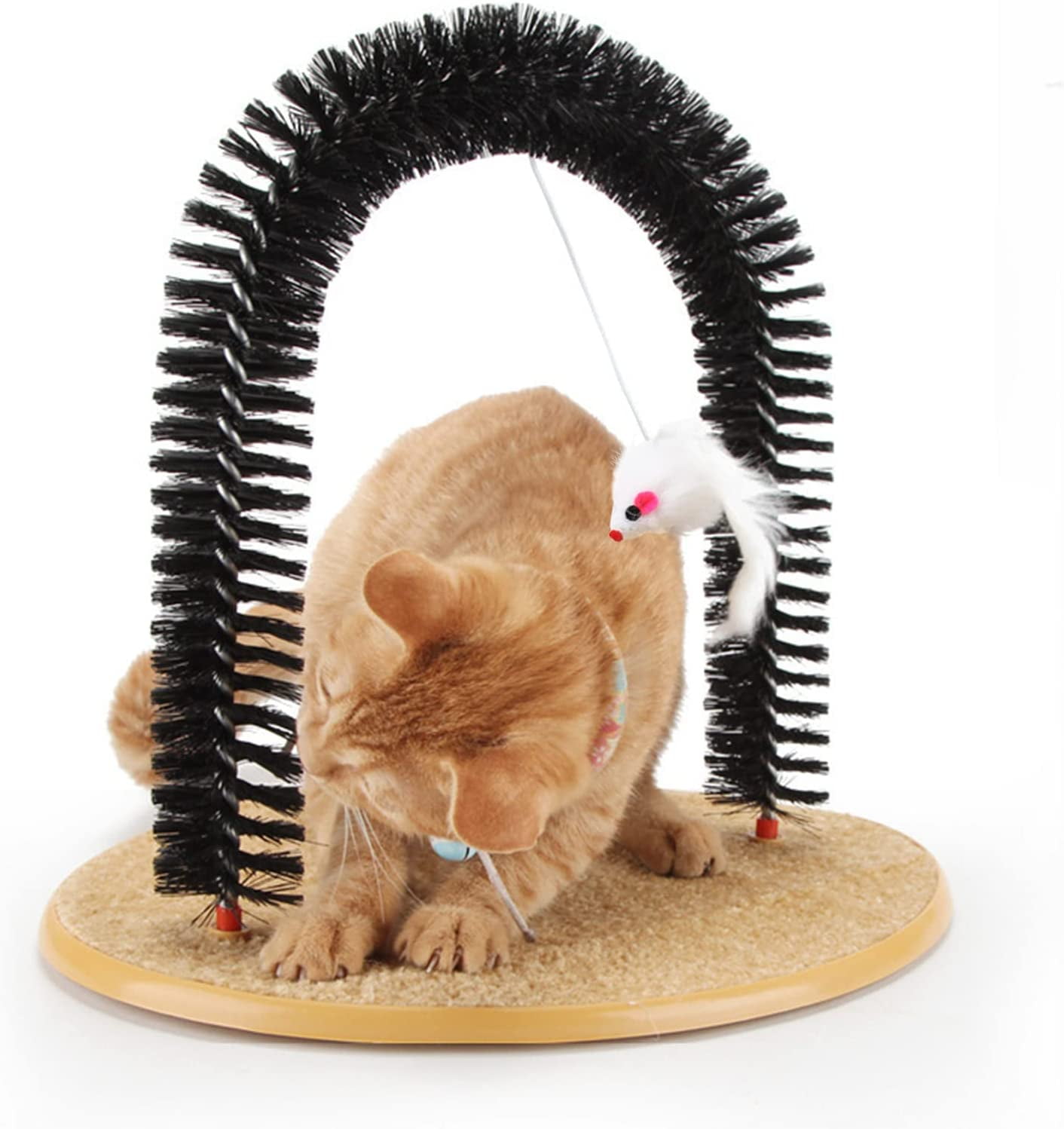 Cat Arch Scratcher, Cat Self Groomer Brushes For Indoor Cats, Cat Face Scratcher Brush Arch Scratching Board Scratch Pad Massager For Shedding