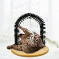 thumbnail image 1 of Cat Arch Self Groomer For Indoor Cats Back Scratcher Cat Grooming Massage Brush With Sturdy Cat Scratching Pad Durable Brusher, 1 of 8
