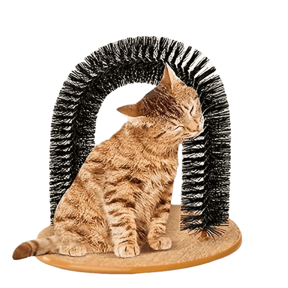 Cat Arch Self Grooming And Massage Toy, Multifunctional Cat Hair Brush Cat Scratching Toy For Cats Kittens Interactive Supply