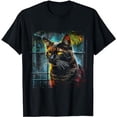 thumbnail image 1 of Cat Artwork Fantasy - Creative Animal Art Cat T-Shirt, 1 of 3