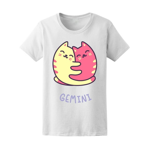 Cat Astrology Horoscope Gemini Women T-Shirt - Image by Shutterstock, Female Medium