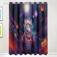 thumbnail image 1 of Cat Astronaut Planets and Moon Black Out Curtains 84 Inch Length Curtains for Sliding Glass Doors Bedroom Living Room 2 Pack, 1 of 6