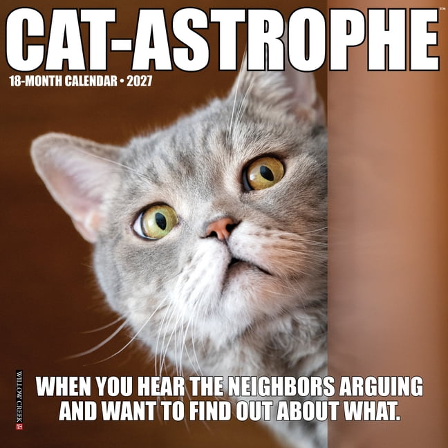 Cat-Astrophe 2027 7 X 7 Mini Wall Calendar, (Paperback)