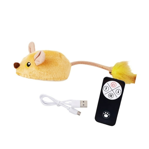 Cat Automatic Moving Mouse Teaser Automatic Interactive Fun Toy Intelligent Indoor Felines Plaything