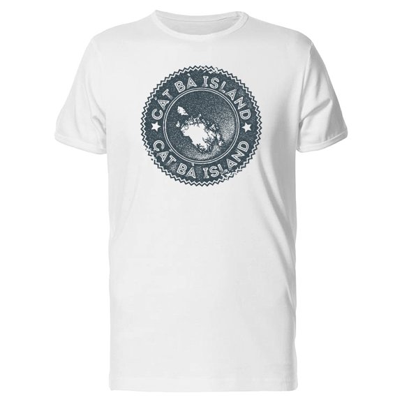 Cat Ba Island Grunge Map Tee Men's -Image by Shutterstock