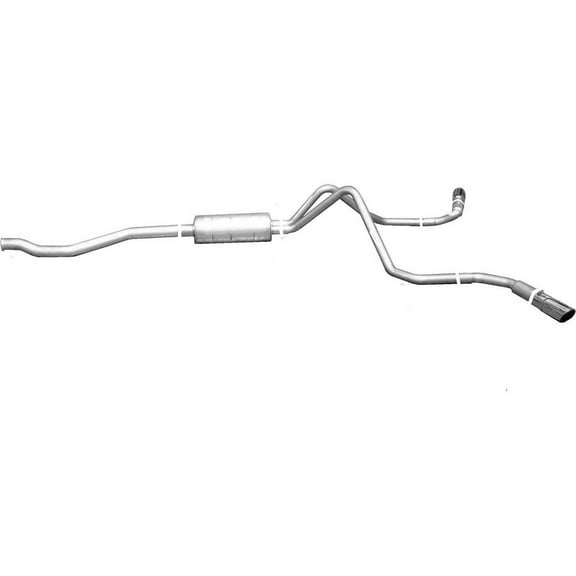 Gibson Exhaust 9704 GIB9704 98-11 RANGER 2.3/2.5/3.0/4.0L EXTENDED CAB SHORT BED ALUMINIZED CAT-BACK DUAL EXTREME EXHAUST SYSTEM