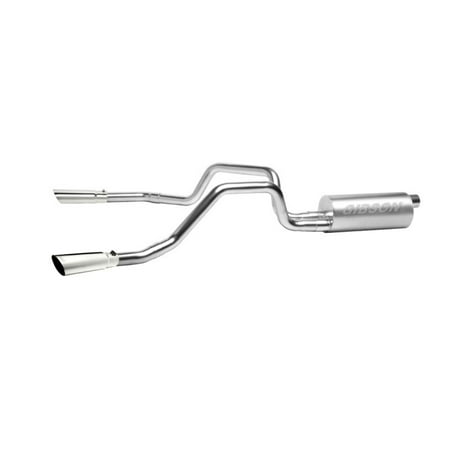Cat-Back Dual Split Exhaust System, Stainless Fits select: 2002 DODGE DAKOTA QUAD SLT, 2003 DODGE DAKOTA SLT