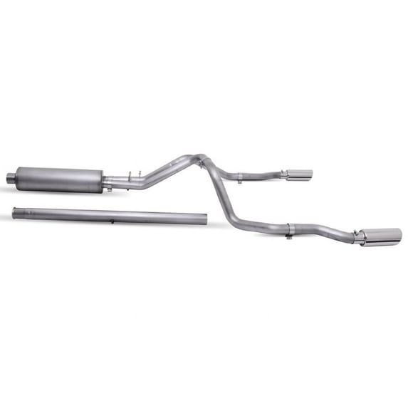 Cat-Back Dual Split Exhaust System, Stainless Fits select: 2020-2021,2023 CHEVROLET SILVERADO