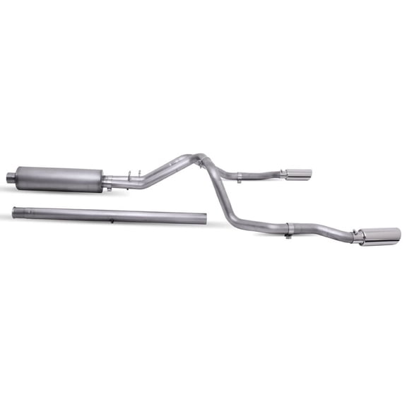 Cat-Back Dual Split Exhaust System, Stainless Fits select: 2020-2021,2023 CHEVROLET SILVERADO