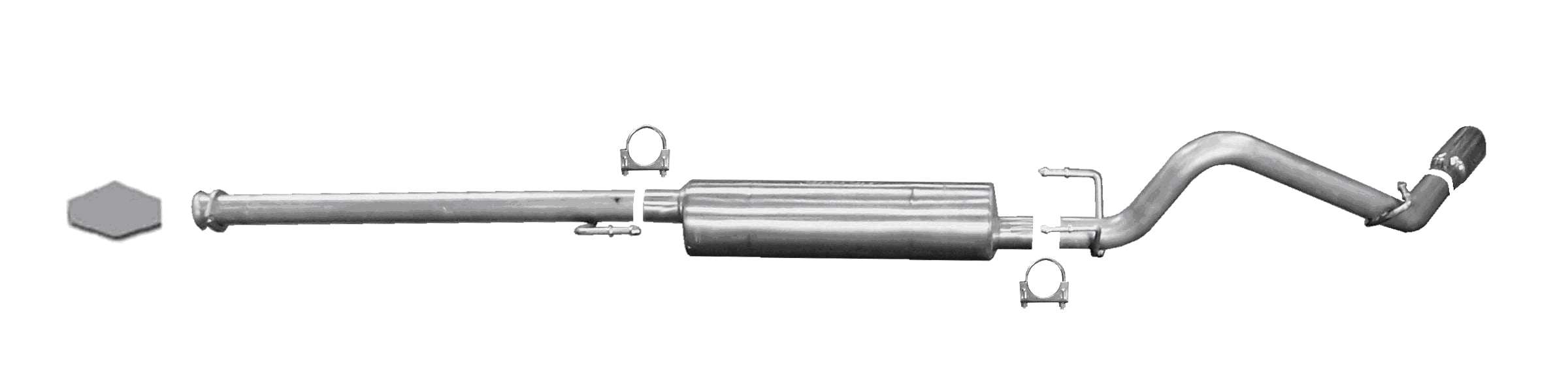 Cat-Back Single Exhaust System, Aluminized